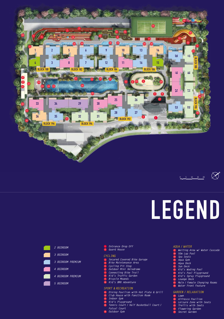 Westwood Residences EC - Site Plan with Legend